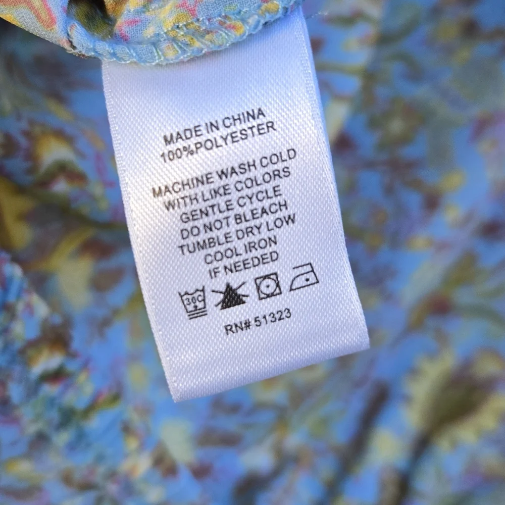 CeCe Spring Floral Ruffle Sleeve Blouse - Picture 8 of 8